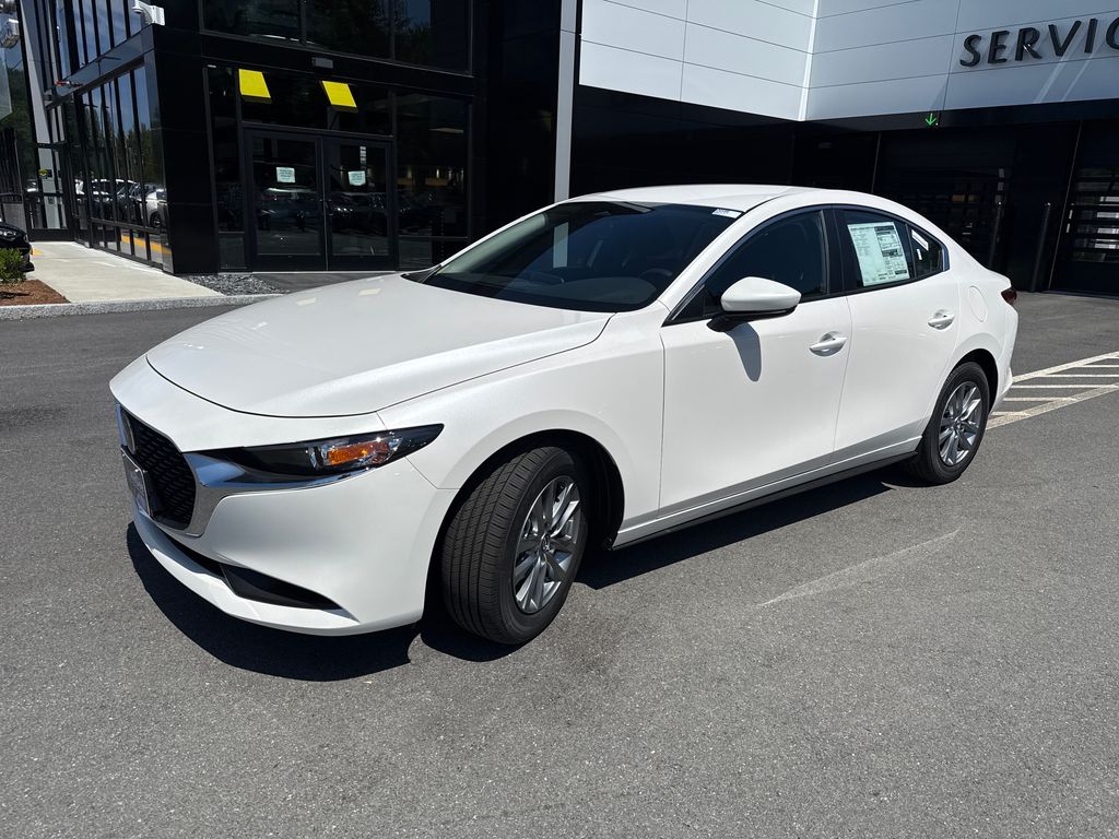 Snowflake White Pearl Mica 2026 Mazda MAZDA3 Sedan Front-Wheel Drive 6-Speed Automatic