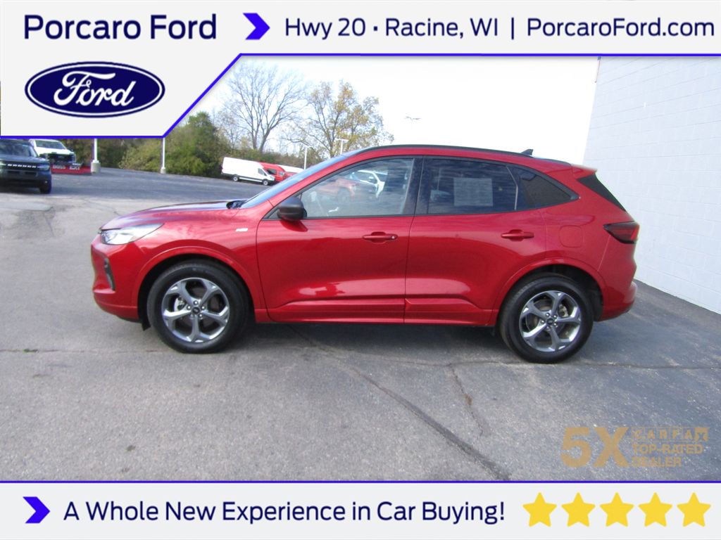 Rapid Red Metallic Tinted Clearcoat 2023 Ford Escape ST-Line AWD SUV / Crossover All-Wheel Drive 8-Speed Automatic