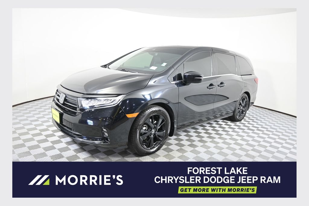 Crystal Black Pearl 2023 Honda Odyssey Sport FWD Minivan Front-Wheel Drive Automatic