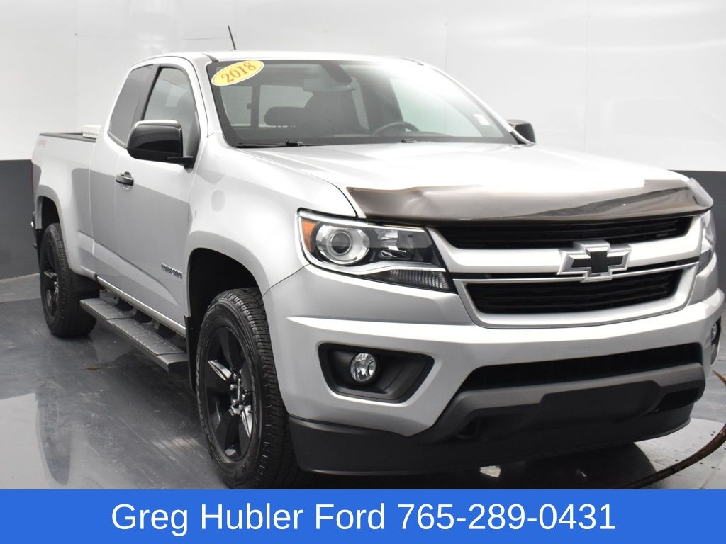 Silver Ice Metallic 2018 Chevrolet Colorado Pickup Truck Four-Wheel Drive 8-Speed Automatic