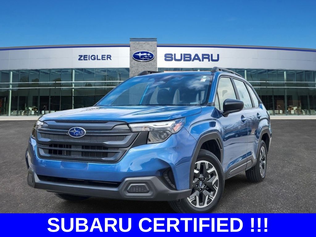 Horizon Blue Pearl 2025 Subaru Forester Crossover AWD SUV / Crossover All-Wheel Drive Continuously Variable Transmission