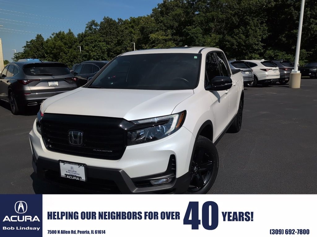 Platinum White Pearl 2023 Honda Ridgeline Pickup Truck All-Wheel Drive 9-Speed Automatic