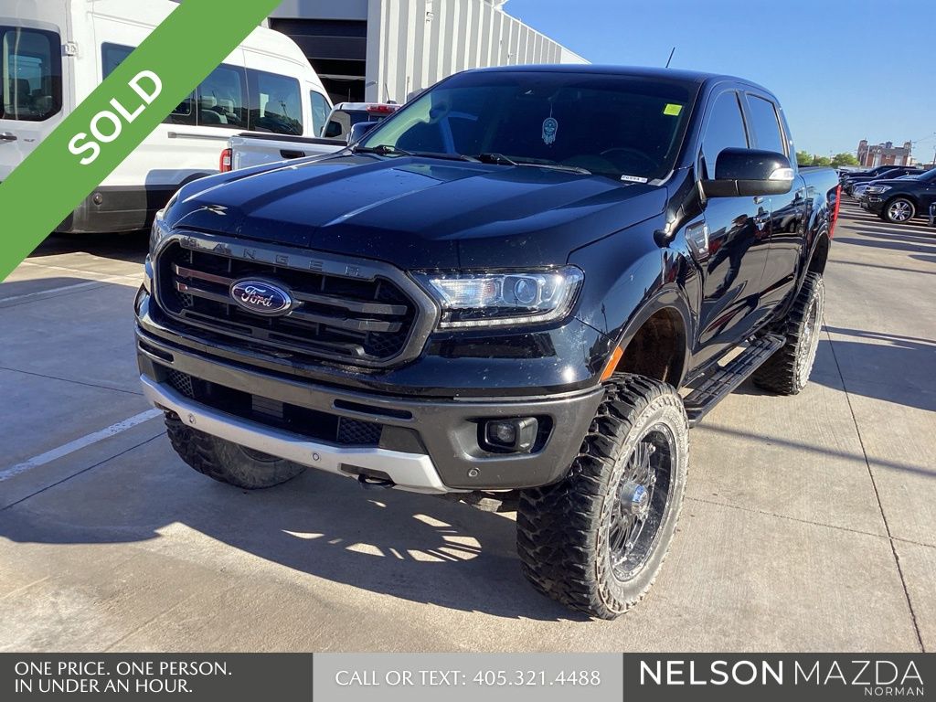 Shadow Black 2019 Ford Ranger Lariat SuperCrew 4WD Pickup Truck Four-Wheel Drive Automatic