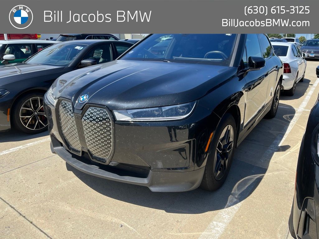 Black Sapphire Metallic 2024 BMW iX xDrive50 AWD SUV / Crossover All-Wheel Drive Automatic