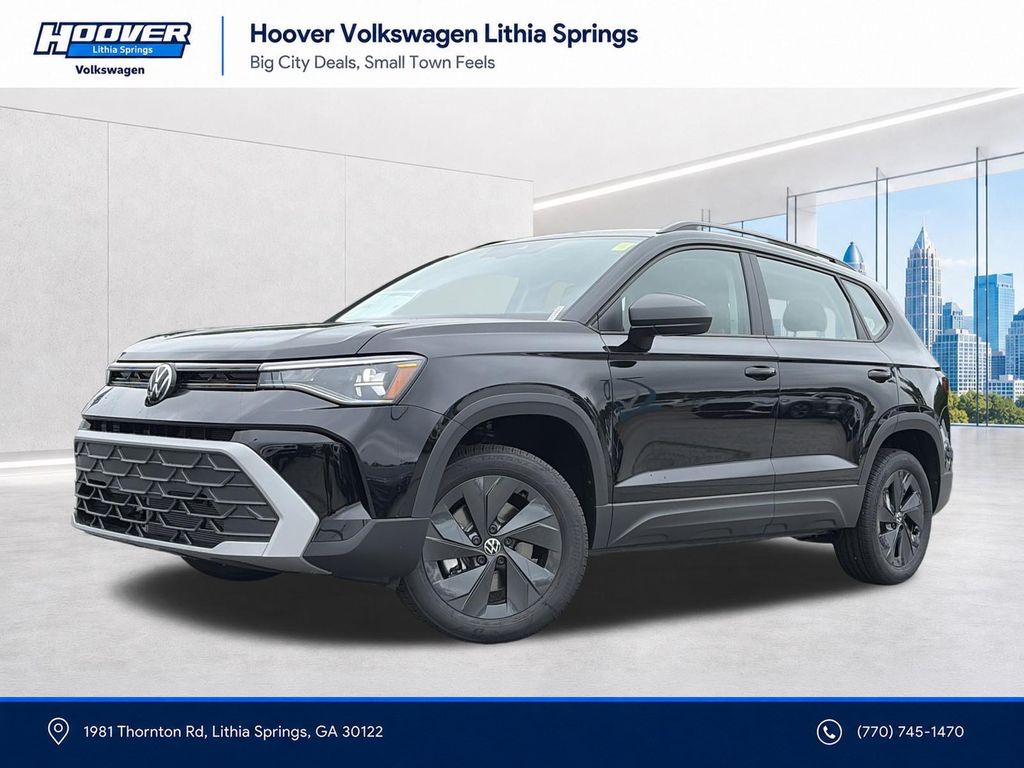 Deep Black Pearl 2026 Volkswagen Taos SUV / Crossover Front-Wheel Drive 8-Speed Automatic