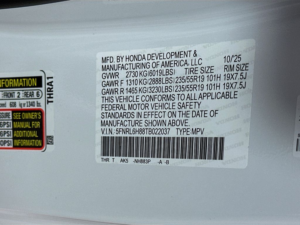 Thumbnail: 2026 Honda Odyssey - 23