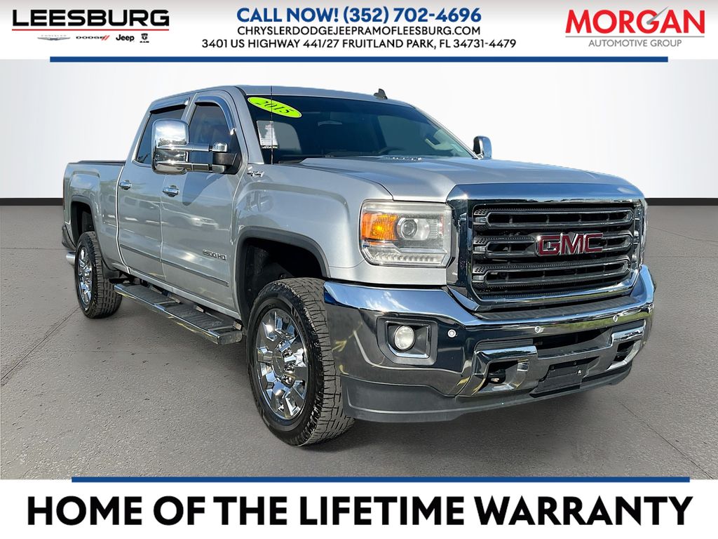Quicksilver Metallic 2015 GMC Sierra 2500HD Pickup Truck Four-Wheel Drive 6-Speed Automatic