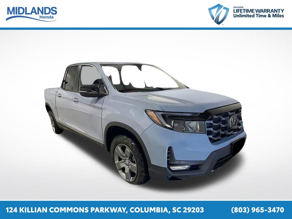 Sonic Gray Pearl 2026 Honda Ridgeline TrailSport AWD Pickup Truck All-Wheel Drive 9-Speed Automatic