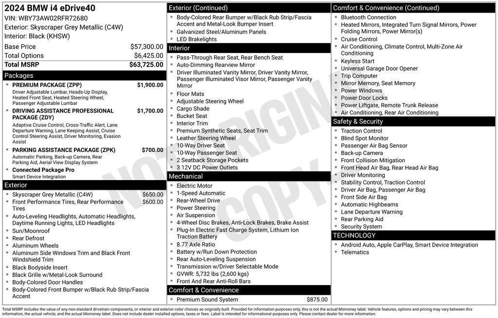Used 2024 Gray BMW eDrive40 image 17