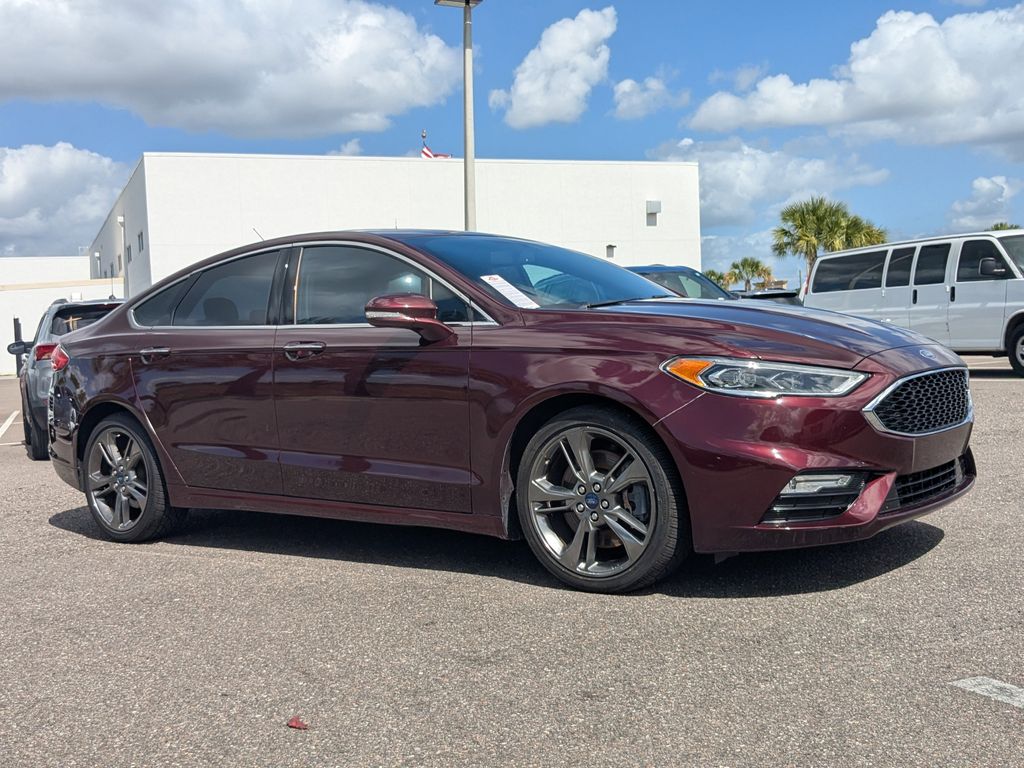 Red (Burgundy Velvet Metallic Tinted Clearcoat) 2017 Ford Fusion Sport AWD Sedan All-Wheel Drive 6-Speed Automatic