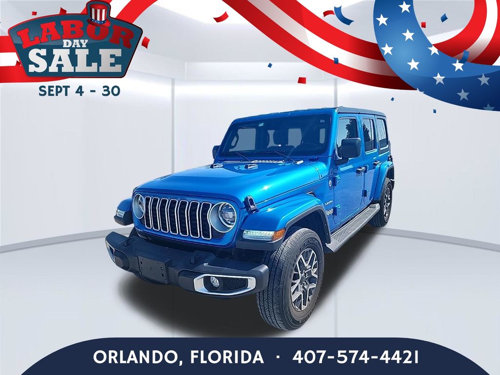 Fathom Blue Pearlcoat 2024 Jeep Wrangler SUV / Crossover Four-Wheel Drive 8-Speed Automatic