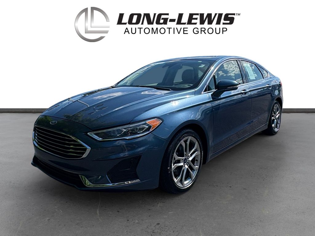 Blue Metallic 2019 Ford Fusion SEL Sedan Front-Wheel Drive 6-Speed Automatic