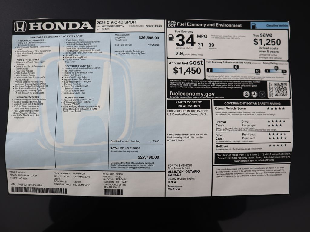 Thumbnail: 2026 Honda Civic - 9