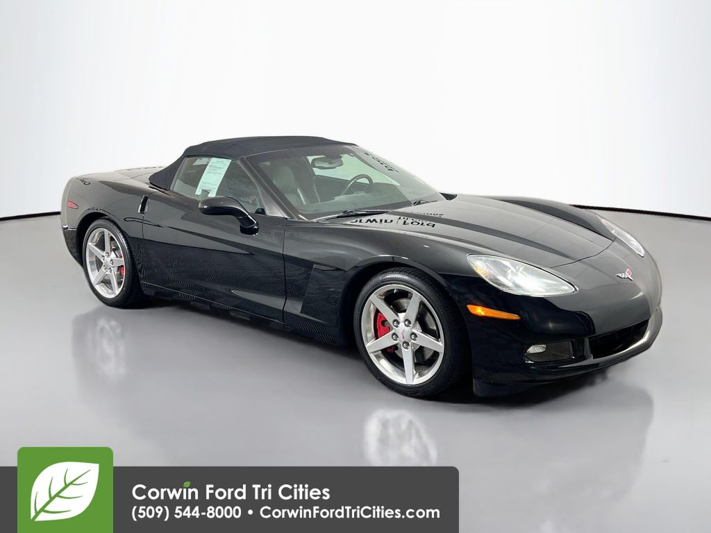 Black 2005 Chevrolet Corvette Convertible RWD Convertible Rear-Wheel Drive 4-Speed Automatic Overdrive