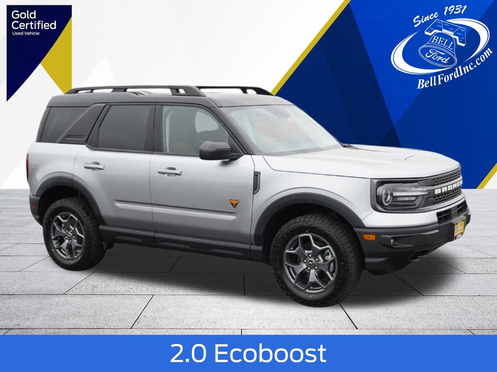 Silver Metallic 2023 Ford Bronco Sport SUV / Crossover All-Wheel Drive 8-Speed Automatic