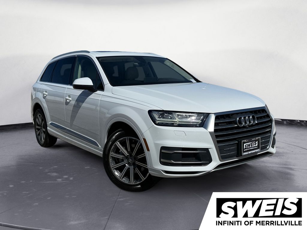 Glacier White Metallic 2019 Audi Q7 45 TFSI quattro SE Premium Plus SUV / Crossover All-Wheel Drive 8-Speed Automatic