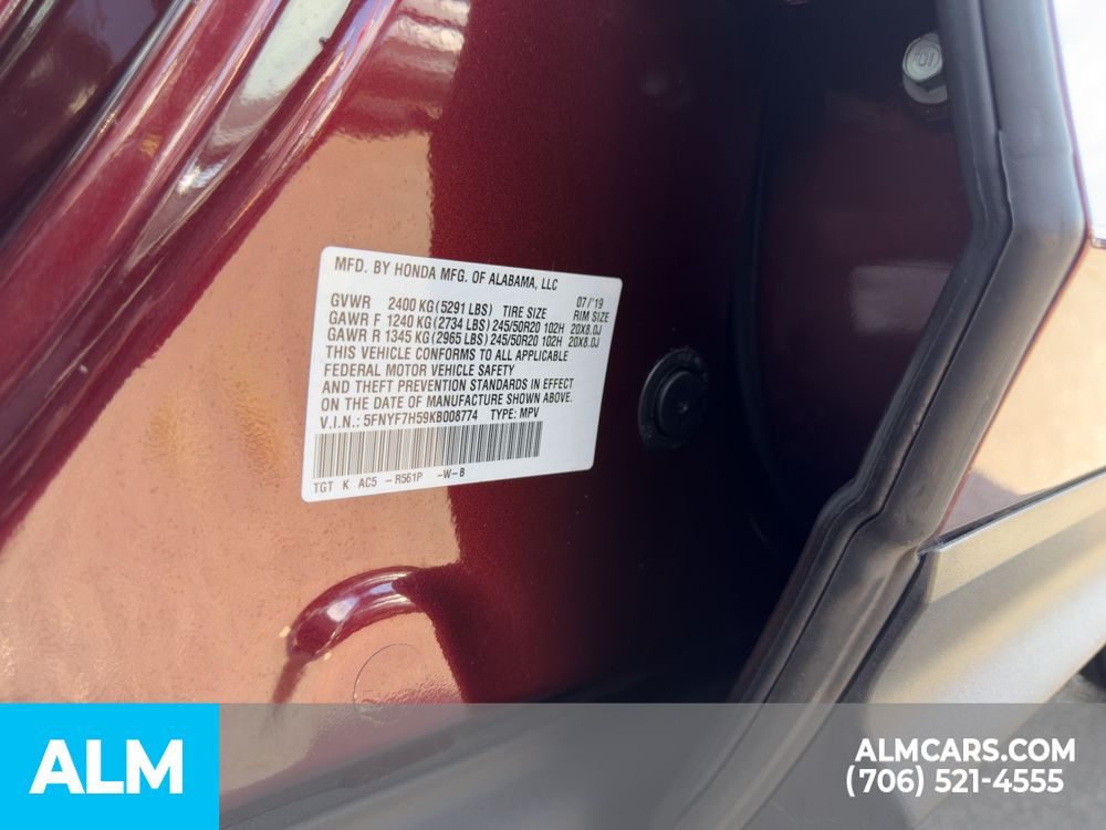 Used 2019 Red Honda EX-L image 22