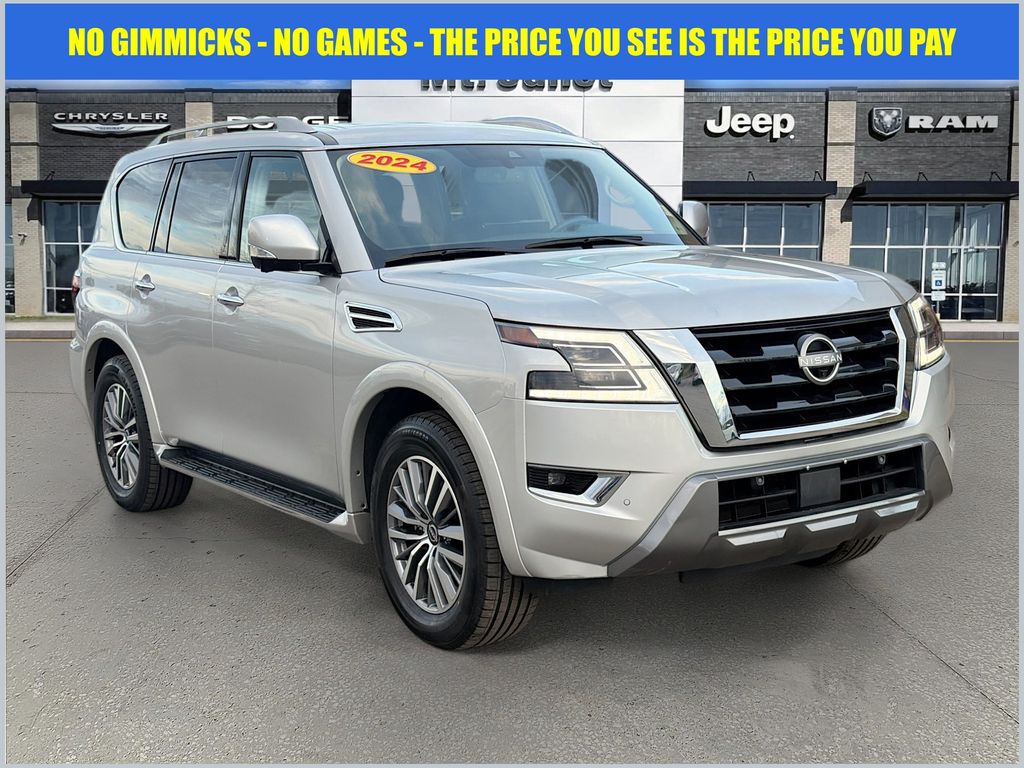 Brilliant Silver Metallic 2024 Nissan Armada SL 4WD SUV / Crossover Four-Wheel Drive 7-Speed Automatic