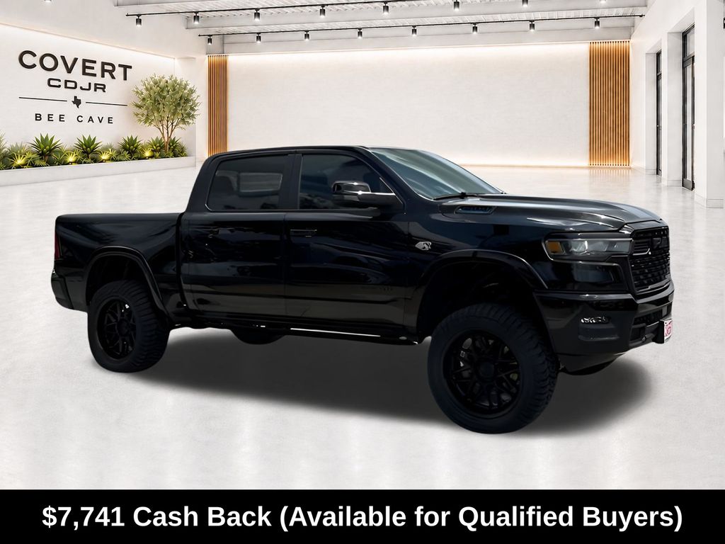 Diamond Black 2026 RAM 1500 Pickup Truck Four-Wheel Drive 8-Speed Automatic