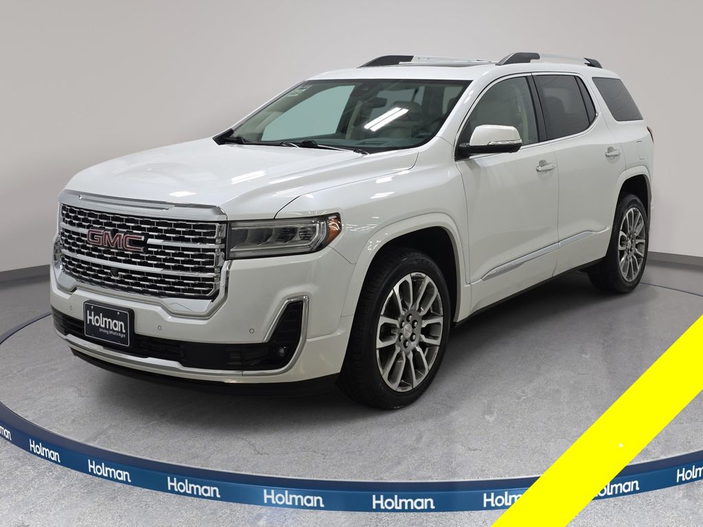 White Frost Tricoat 2023 GMC Acadia Denali AWD SUV / Crossover Four-Wheel Drive 9-Speed Automatic
