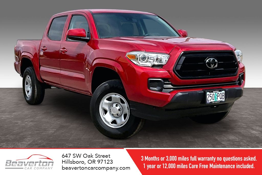 Barcelona Red Metallic 2023 Toyota Tacoma SR V6 Double Cab 4WD Pickup Truck Four-Wheel Drive 6-Speed Automatic