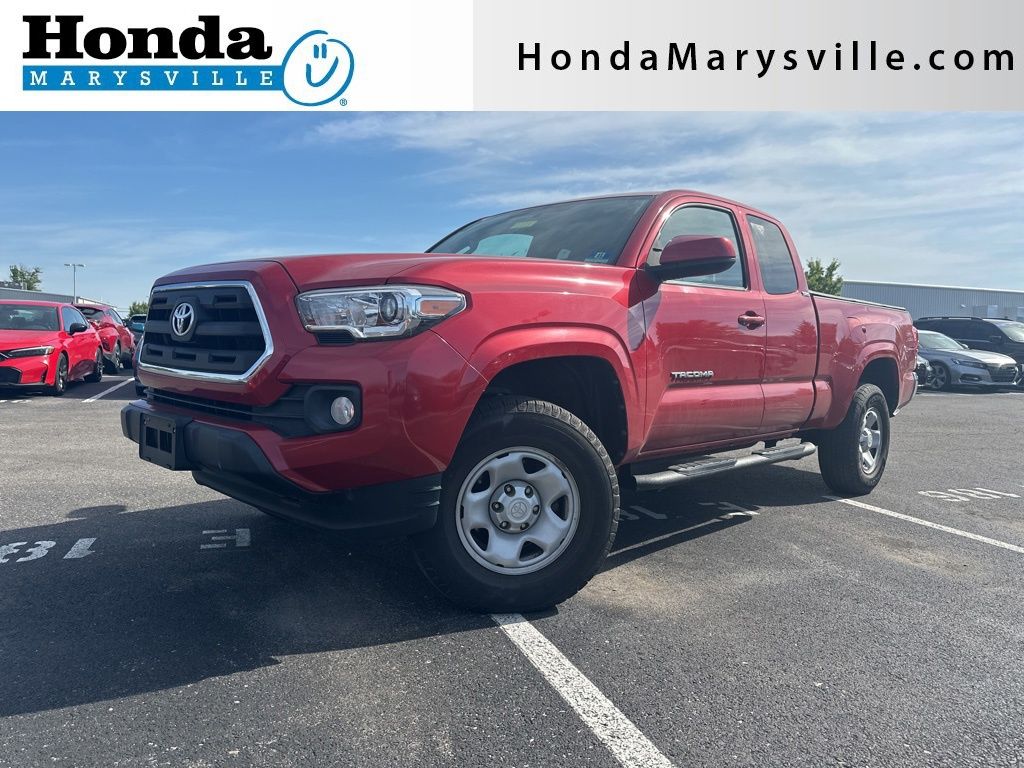 Barcelona Red Metallic 2016 Toyota Tacoma Access Cab V6 SR5 4WD Pickup Truck Four-Wheel Drive 6-Speed Automatic