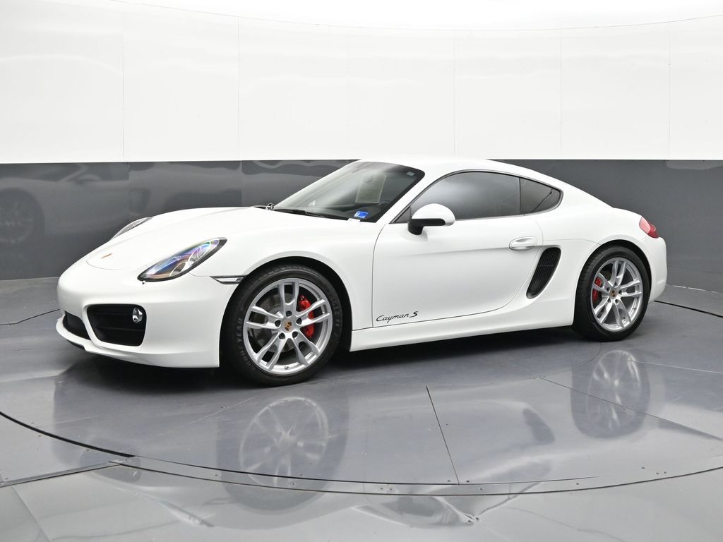 White 2014 Porsche Cayman Coupe Rear-Wheel Drive