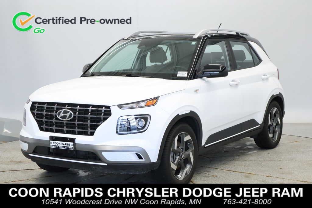 Lunar White 2023 Hyundai Venue Limited FWD SUV / Crossover Front-Wheel Drive Continuously Variable Transmission