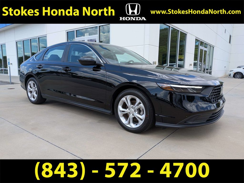 2025 Honda Accord LX Black at Stokes Honda North