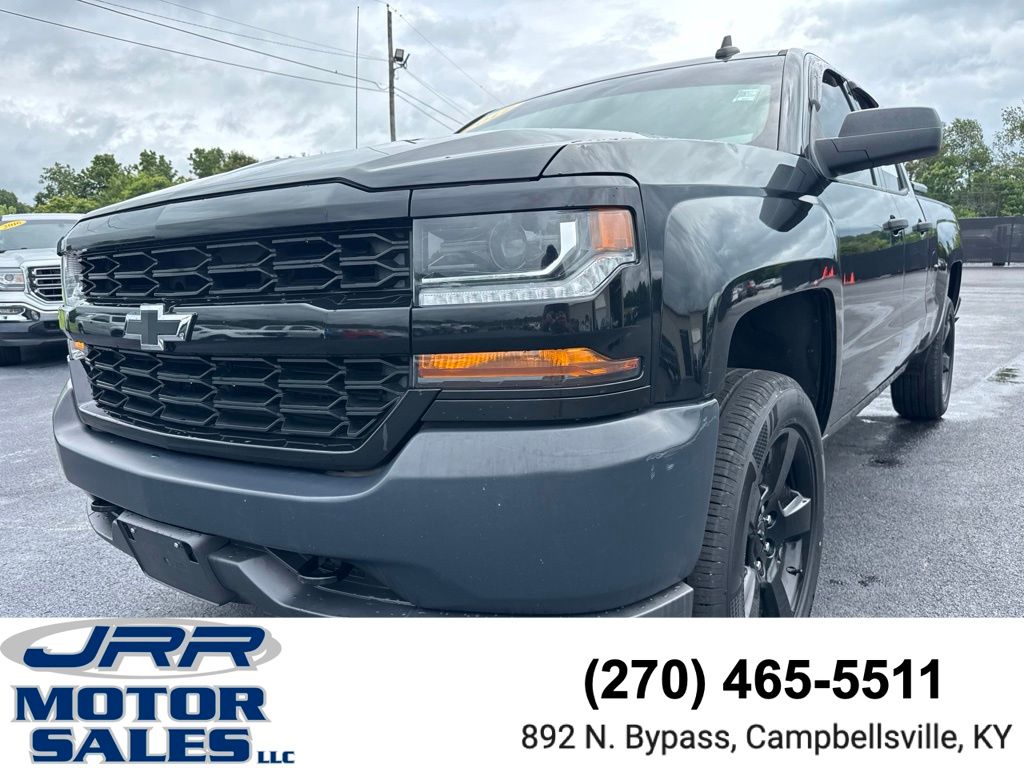 Black 2017 Chevrolet Silverado 1500 Pickup Truck Four-Wheel Drive 6-Speed Automatic Overdrive