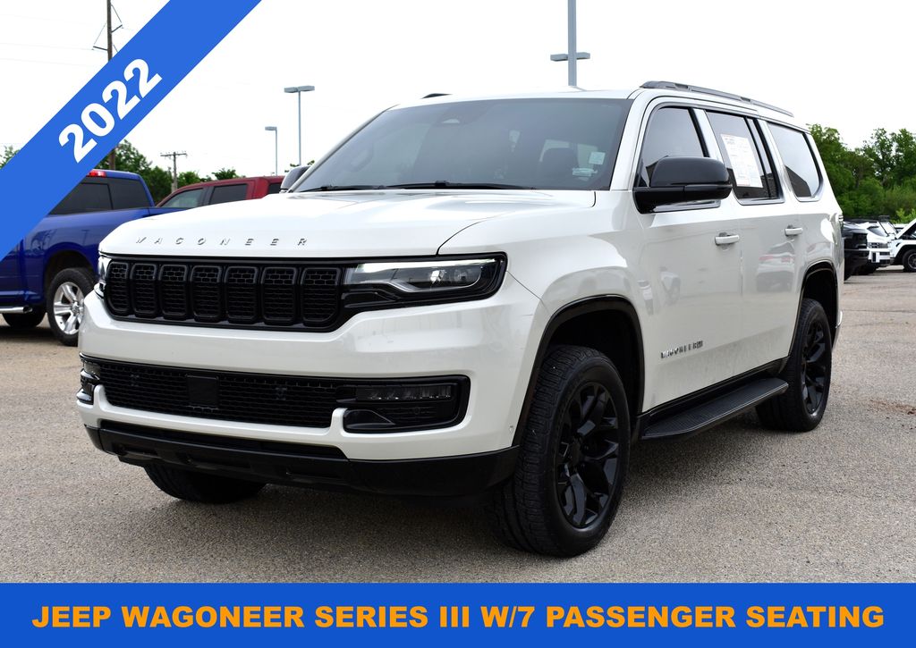 Luxury White Pearlcoat 2022 Jeep Wagoneer Series III 4WD SUV / Crossover Four-Wheel Drive 8-Speed Automatic