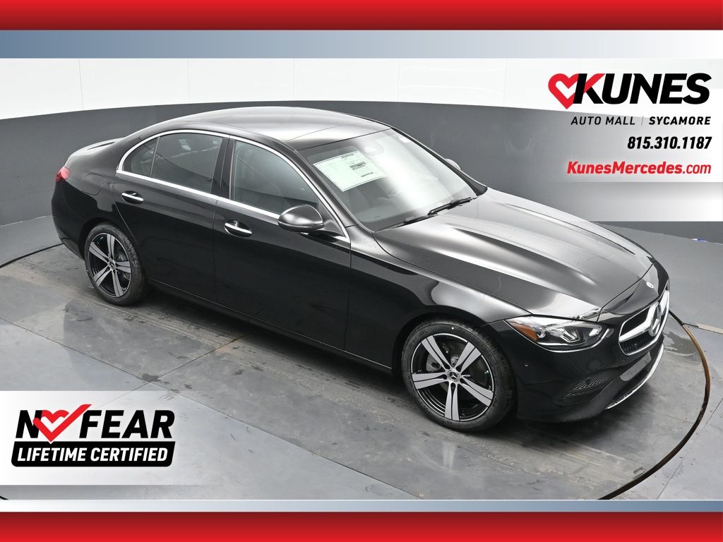 Black 2025 Mercedes-Benz C-Class Sedan All-Wheel Drive 9-Speed Automatic