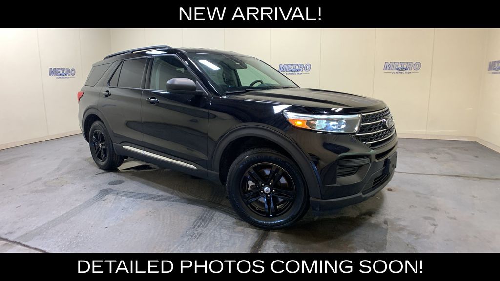 Black Metallic 2020 Ford Explorer XLT AWD SUV / Crossover All-Wheel Drive Automatic
