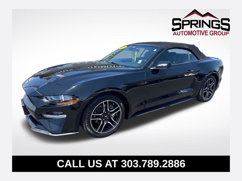 Shadow Black 2022 Ford Mustang Convertible Rear-Wheel Drive Automatic