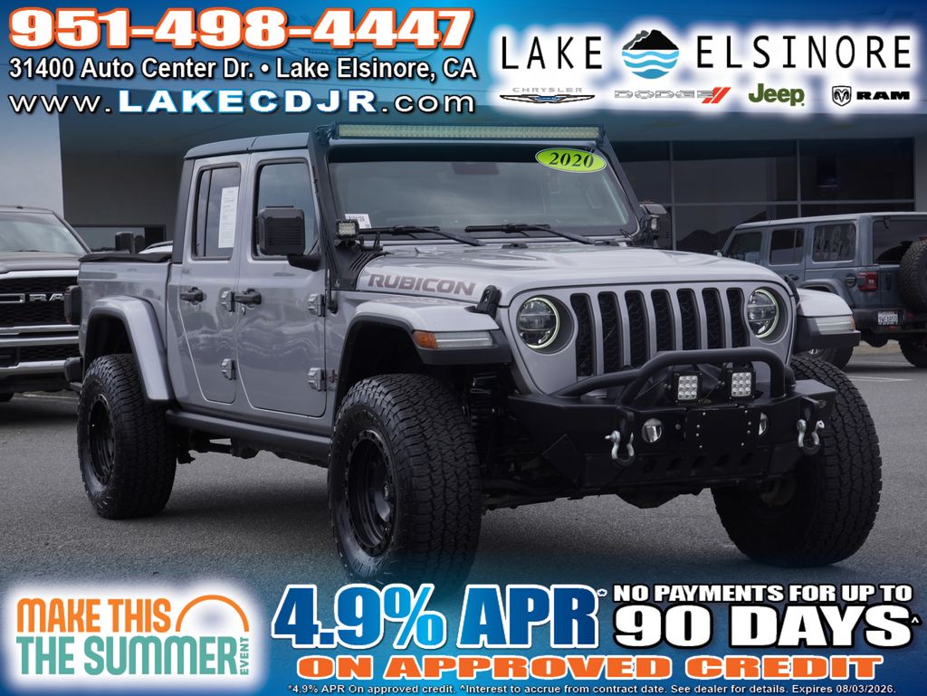 Billet Silver Metallic Clearcoat 2020 Jeep Gladiator Pickup Truck Four-Wheel Drive 8-Speed Automatic