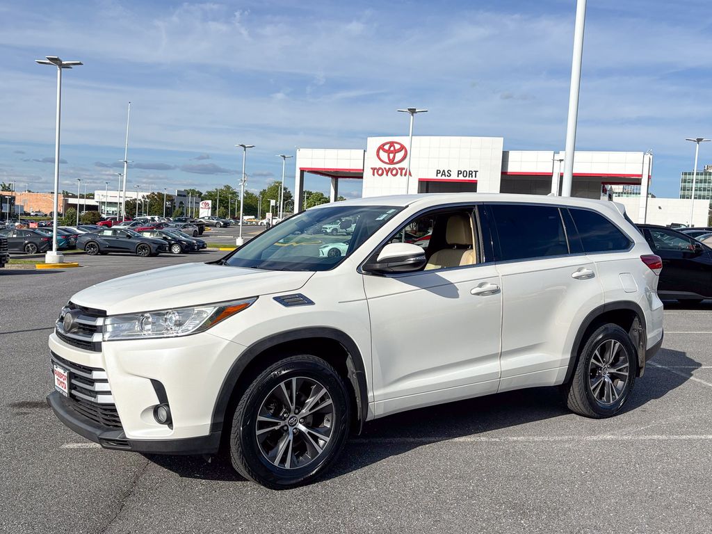 White (Blizzard Pearl) 2017 Toyota Highlander LE Plus AWD SUV / Crossover All-Wheel Drive Automatic