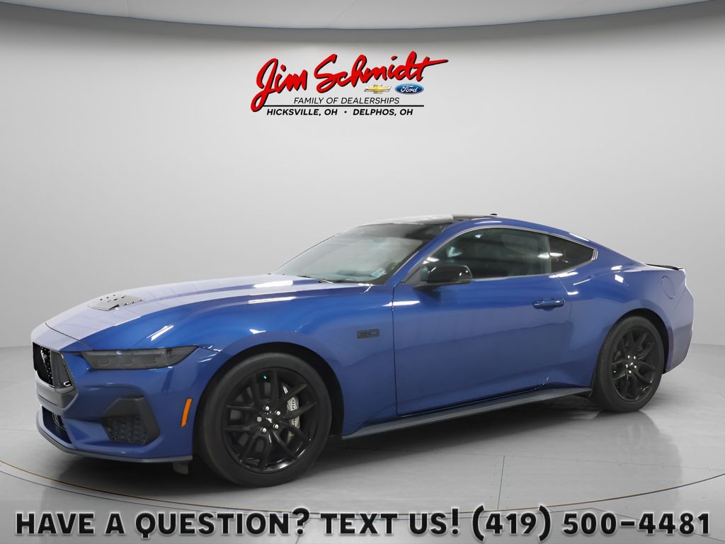 Atlas Blue Metallic 2024 Ford Mustang Coupe Rear-Wheel Drive Automatic