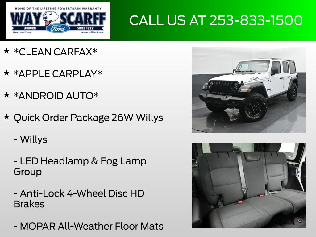 2020 Jeep Wrangler Unlimited Willys 4X4
