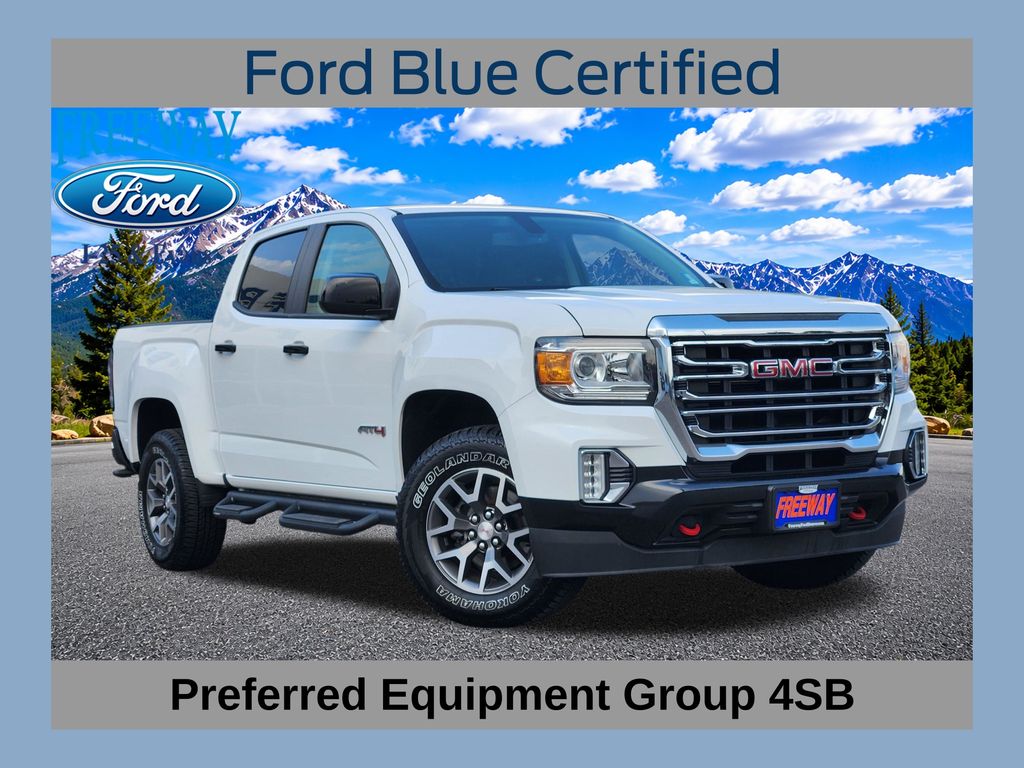 Summit White 2021 GMC Canyon Pickup Truck Four-Wheel Drive 8-Speed Automatic