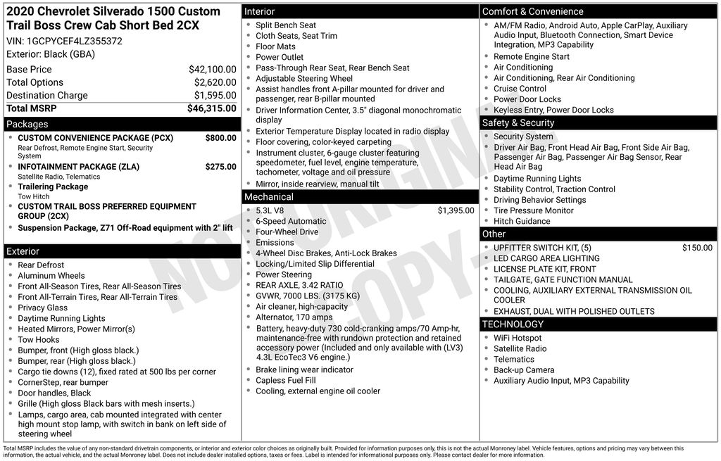 Used 2020 Chevrolet Silverado 1500 Truck