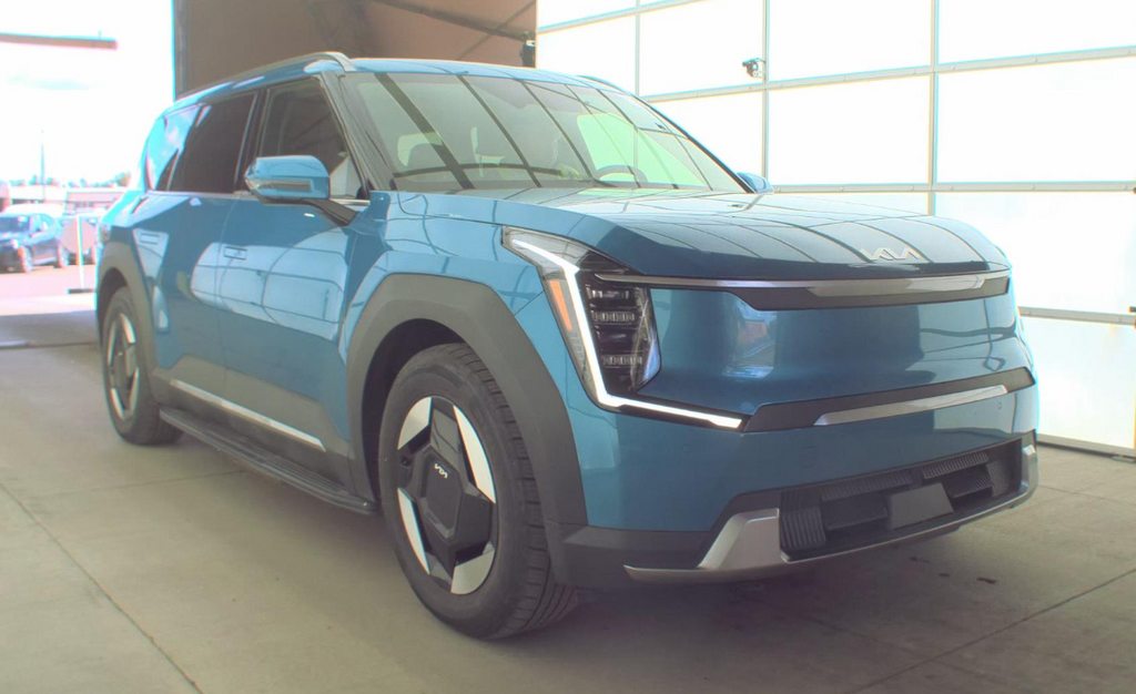 Ocean Blue 2024 Kia EV9 Wind AWD SUV / Crossover All-Wheel Drive 1-Speed Automatic