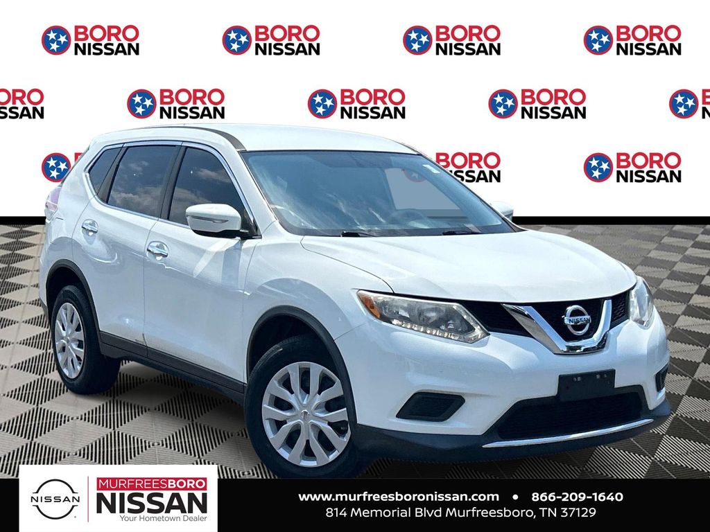 Glacier White 2015 Nissan Rogue SUV / Crossover All-Wheel Drive Continuously Variable Transmission