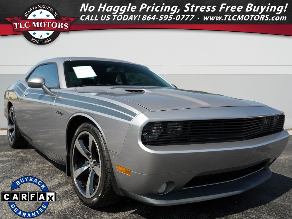 Billet Silver Metallic Clearcoat 2014 Dodge Challenger Coupe Rear-Wheel Drive 5-Speed Automatic
