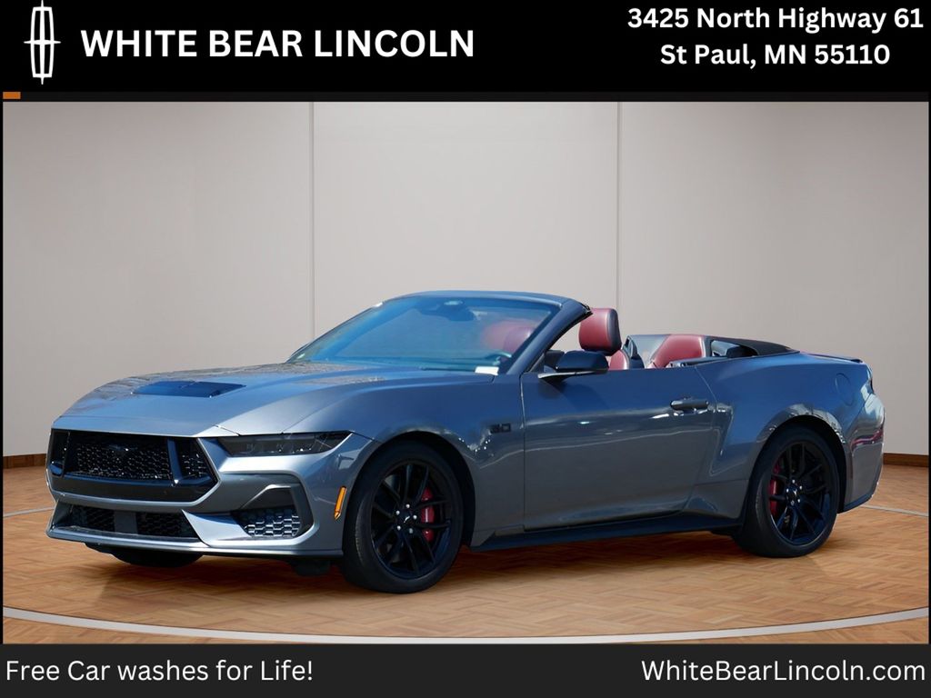 Gray Metallic 2025 Ford Mustang Convertible Rear-Wheel Drive 6-Speed Manual