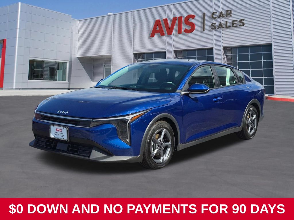 Deep Sea Blue 2025 Kia K4 Sedan Front-Wheel Drive Continuously Variable Transmission