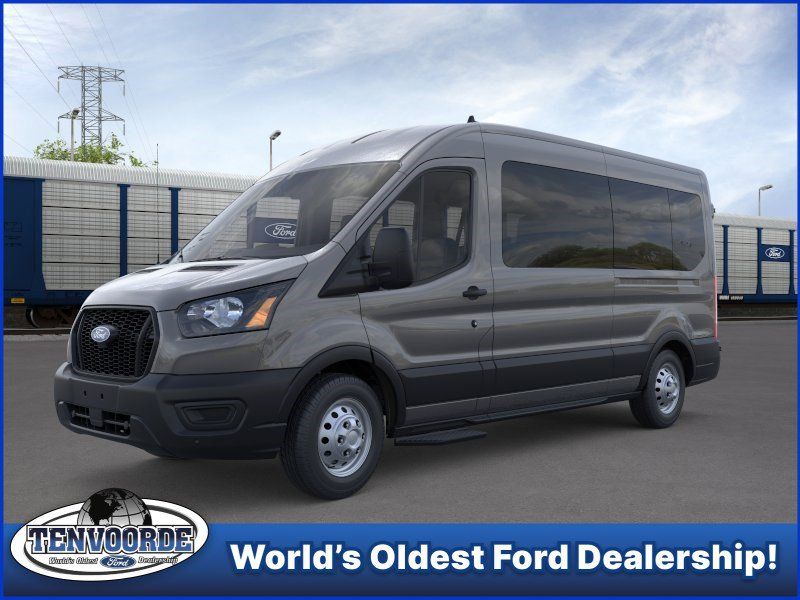 Carbonized Gray Metallic 2026 Ford Transit Passenger 350 XL Medium Roof LB AWD Van All-Wheel Drive