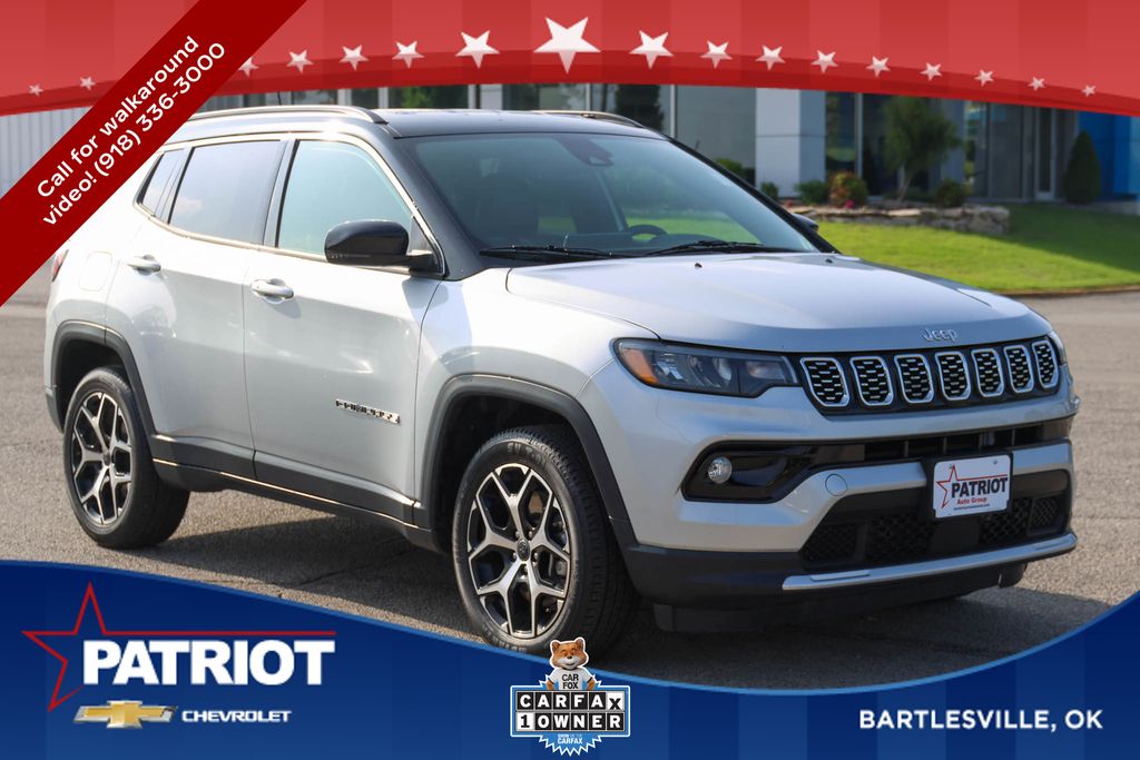 Silver Zynith Metallic Clearcoat 2025 Jeep Compass Limited 4WD SUV / Crossover Four-Wheel Drive 8-Speed Automatic