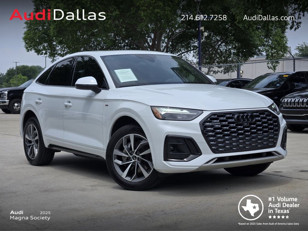 Glacier White Metallic 2024 Audi Q5 Sportback quattro Premium Plus S Line 45 TFSI AWD Sedan All-Wheel Drive 7-Speed Automatic