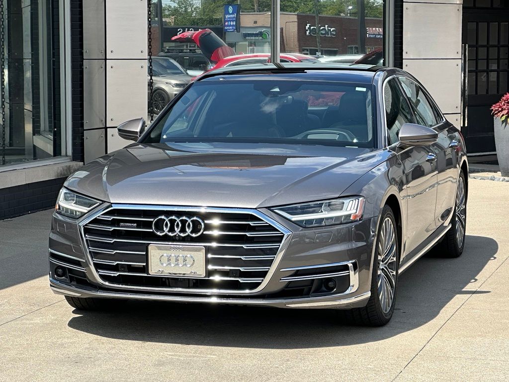 Terra Gray Metallic 2019 Audi A8 Sedan All-Wheel Drive 8-Speed Automatic