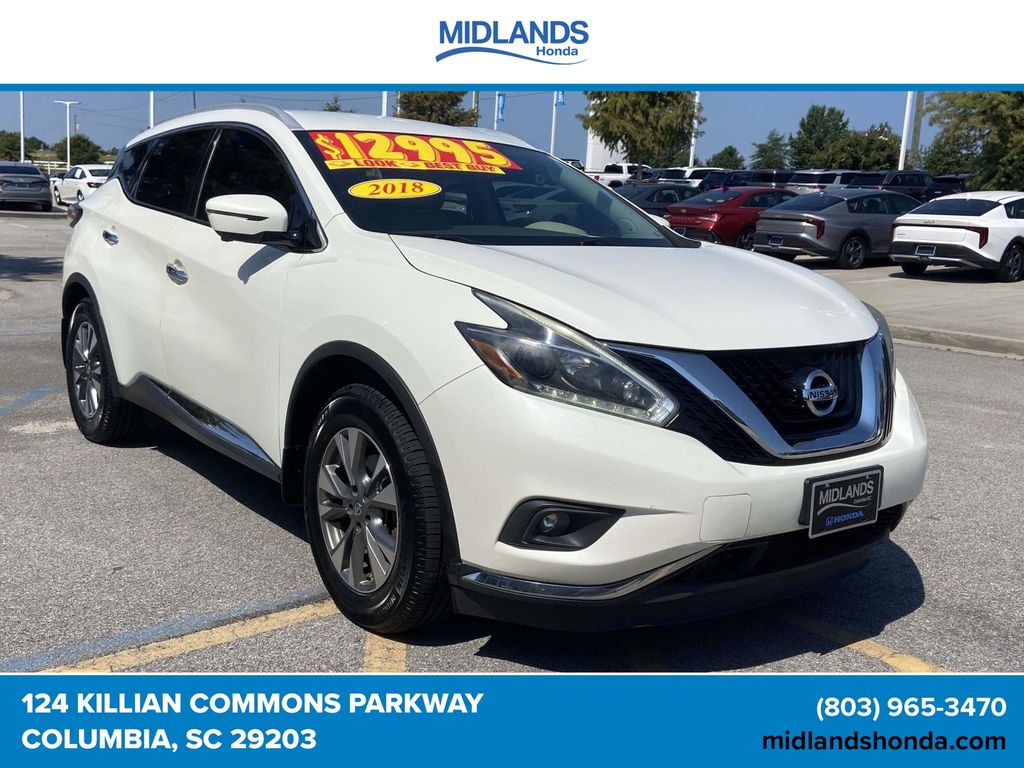 Pearl White 2018 Nissan Murano SUV / Crossover All-Wheel Drive Continuously Variable Transmission